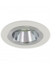 Liteline AT3XA02-CL-FWH - 3½″ Clear Reflector with Flat White Trim Ring - For MR16, GU10 or HR16 Liteline AT3XA02-CL-FWH - 3½″ Clear Reflector with Flat White Trim Ring - For MR16, GU10 or HR16